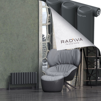 Radiva - Mati Alüminyum Radyatör 300x810 Koyu Antrasit