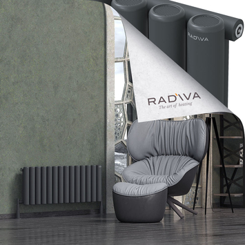 Radiva - Mati Alüminyum Radyatör 400x1032 Koyu Antrasit