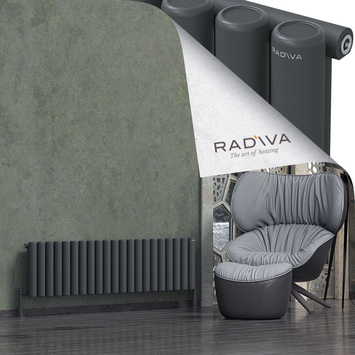Radiva - Mati Alüminyum Radyatör 400x1550 Koyu Antrasit