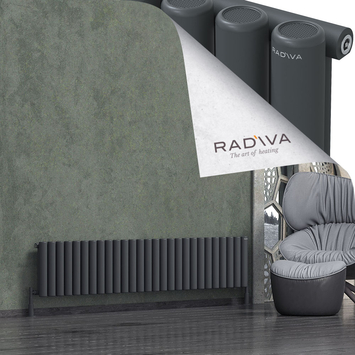 Radiva - Mati Alüminyum Radyatör 400x1994 Koyu Antrasit