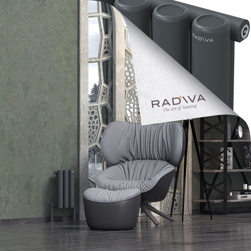 Radiva - Mati Alüminyum Radyatör 400x218 Koyu Antrasit