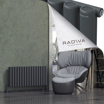 Radiva - Mati Alüminyum Radyatör 500x1180 Koyu Antrasit