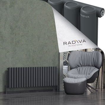 Radiva - Mati Alüminyum Radyatör 500x1550 Koyu Antrasit