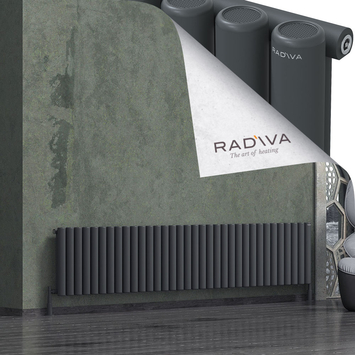 Radiva - Mati Alüminyum Radyatör 500x2512 Koyu Antrasit