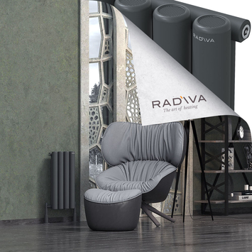 Radiva - Mati Alüminyum Radyatör 600x292 Koyu Antrasit