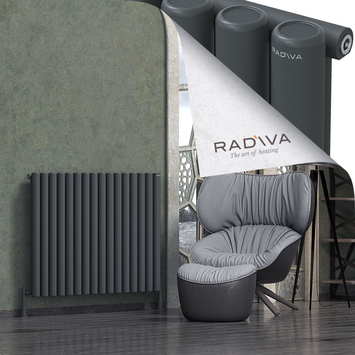 Radiva - Mati Alüminyum Radyatör 900x1180 Koyu Antrasit