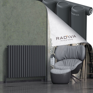 Radiva - Mati Alüminyum Radyatör 900x1328 Koyu Antrasit