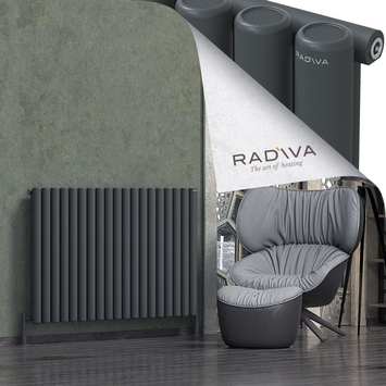 Radiva - Mati Alüminyum Radyatör 900x1402 Koyu Antrasit