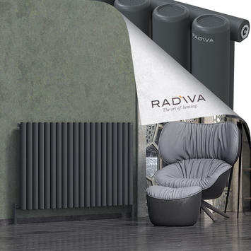 Radiva - Mati Alüminyum Radyatör 900x1476 Koyu Antrasit