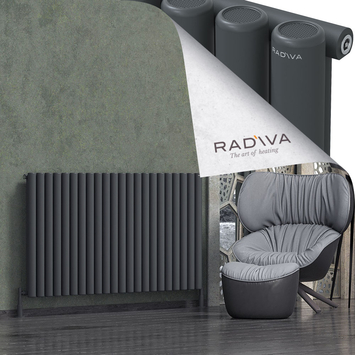 Radiva - Mati Alüminyum Radyatör 900x1624 Koyu Antrasit