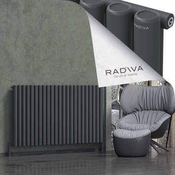 Radiva - Mati Alüminyum Radyatör 900x1698 Koyu Antrasit