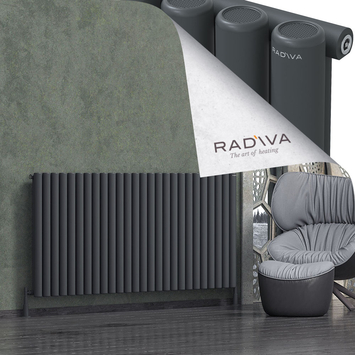 Radiva - Mati Alüminyum Radyatör 900x1920 Koyu Antrasit