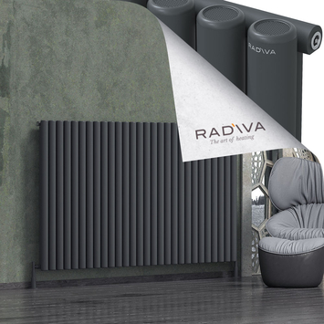 Radiva - Mati Radiateur En Aluminium 1200x2068 Anthracite Foncé