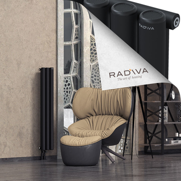 Mati Radiateur En Aluminium 1200x218 Noir - Thumbnail