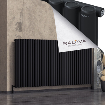 Radiva - Mati Radiateur En Aluminium 1200x2586 Noir