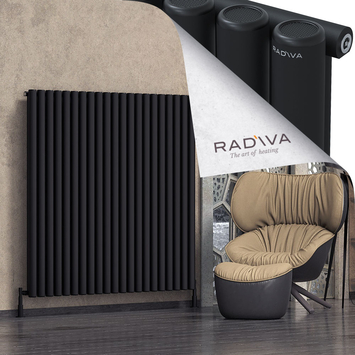 Radiva - Mati Radiateur En Aluminium 1500x1550 Noir