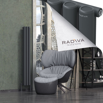 Radiva - Mati Radiateur En Aluminium 1500x218 Anthracite Foncé