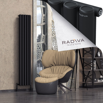 Mati Radiateur En Aluminium 1800x366 Noir - Thumbnail