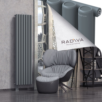 Mati Radiateur En Aluminium 1800x514 Anthracite - Thumbnail