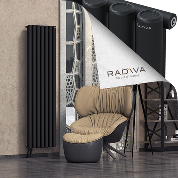 Mati Radiateur En Aluminium 1800x514 Noir - Thumbnail