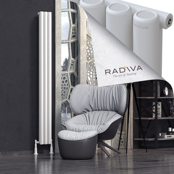 Radiva - Mati Radiateur En Aluminium 2000x218 Blanc