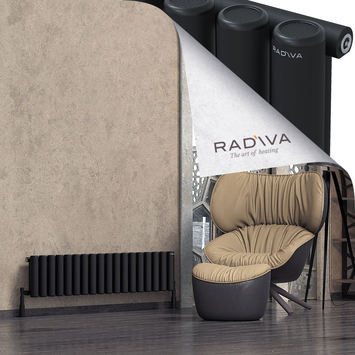 Radiva - Mati Radiateur En Aluminium 300x1328 Noir
