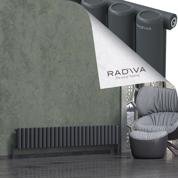 Radiva - Mati Radiateur En Aluminium 300x1920 Anthracite Foncé