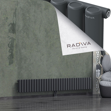 Mati Radiateur En Aluminium 300x2290 Anthracite Foncé - Thumbnail
