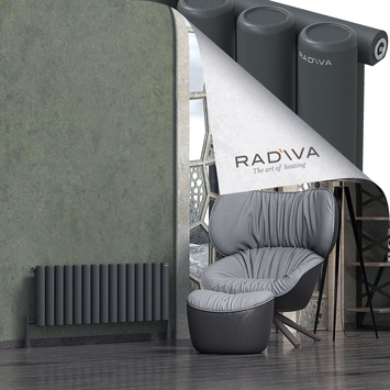 Radiva - Mati Radiateur En Aluminium 400x1106 Anthracite Foncé