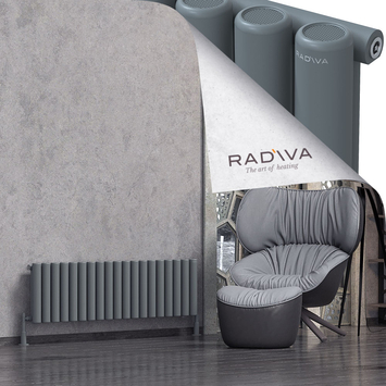 Radiva - Mati Radiateur En Aluminium 400x1402 Anthracite