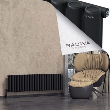 Radiva - Mati Radiateur En Aluminium 400x1624 Noir