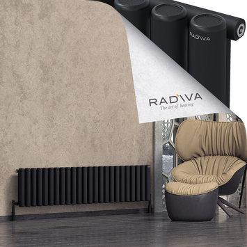 Radiva - Mati Radiateur En Aluminium 400x1772 Noir