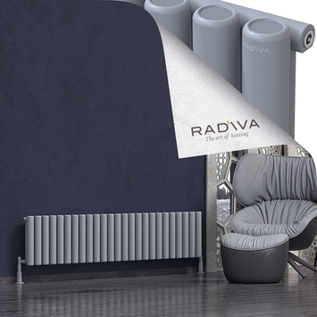 Radiva - Mati Radiateur En Aluminium 400x1846 Gris