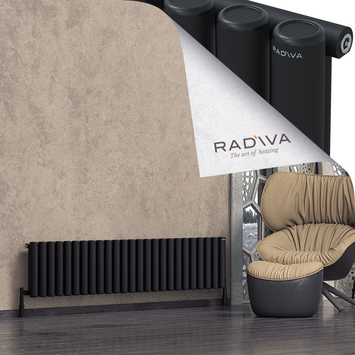 Radiva - Mati Radiateur En Aluminium 400x1846 Noir