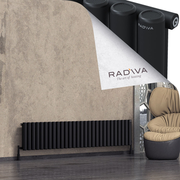 Radiva - Mati Radiateur En Aluminium 400x2068 Noir