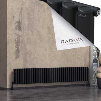 Radiva - Mati Radiateur En Aluminium 400x2586 Noir