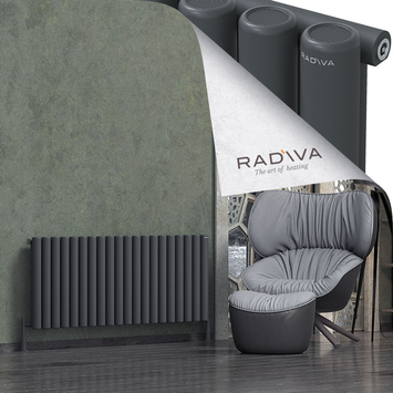 Radiva - Mati Radiateur En Aluminium 600x1476 Anthracite Foncé