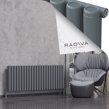 Radiva - Mati Radiateur En Aluminium 600x1698 Anthracite