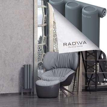 Radiva - Mati Radiateur En Aluminium 600x218 Anthracite
