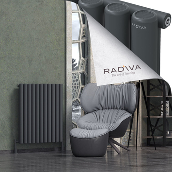 Radiva - Mati Radiateur En Aluminium 900x810 Anthracite Foncé