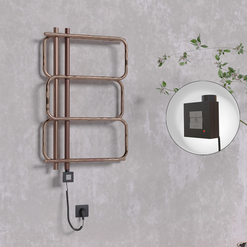 MATSU Elektrikli Havlupan 540x884 Bakır Eskitme (KTX1 Termostat) 200W Spiral Kablolu