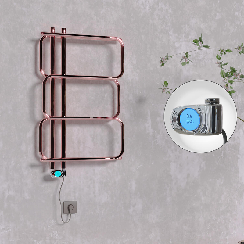 MATSU Elektirikli Havlupan 540x884 Rose Gold (Musa Termostat) 200W