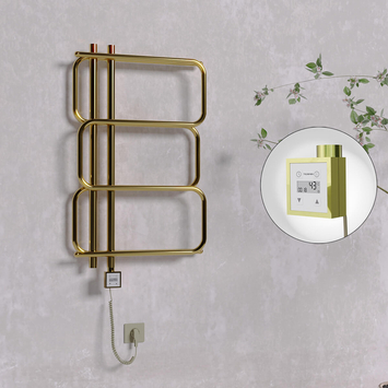 Radiva - Matsu Elektrikli Havlupan 540x884 Altın (KTX3 Termostat) 200W Spiral Kablolu