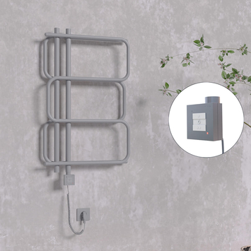 Radiva - Matsu Elektrikli Havlupan 540x884 Antrasit (KTX1 Termostat) 300W Spiral Kablolu