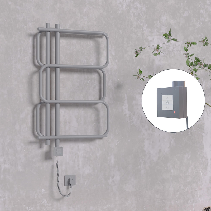 Matsu Elektrikli Havlupan 540x884 Antrasit (KTX1 Termostat) 300W Spiral Kablolu