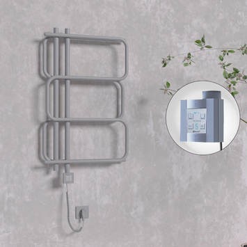 Radiva - Matsu Elektrikli Havlupan 540x884 Antrasit (KTX4 Termostat) 300W Spiral Kablolu