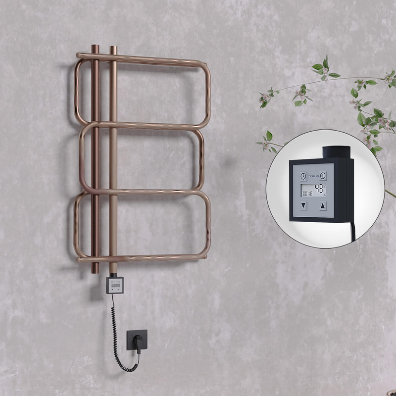 Matsu Elektrikli Havlupan 540x884 Bakır Eskitme (KTX3 Termostat) 200W Spiral Kablolu