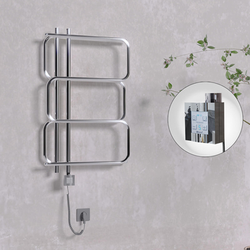 Radiva - Matsu Elektrikli Havlupan 540x884 Krom (KTX4 Termostat) 200W Spiral Kablolu