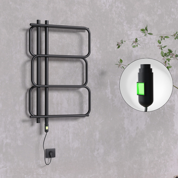 Radiva - Matsu Elektrikli Havlupan 540x884 Siyah (On/Off Düğmeli) 300W