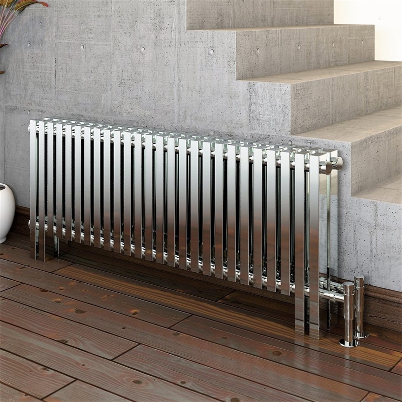 MAURITIUS Radiateur en acier inoxydable 400x1185 Polissage